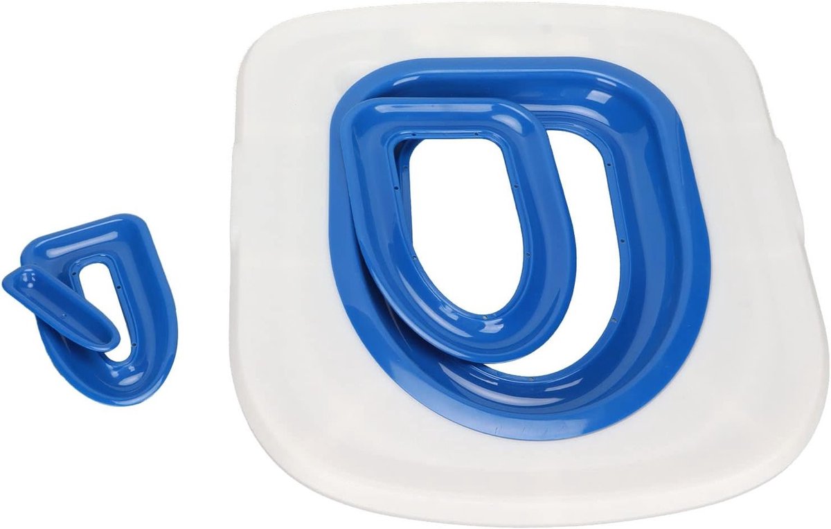 Training Kit voor Katten, Systeem om Katten te Toiletteren, Leer je Kat het Toilet te Gebruiken, Herbruikbare Toiletset voor Katten met Verwijderbare Tray en Ondersteuning