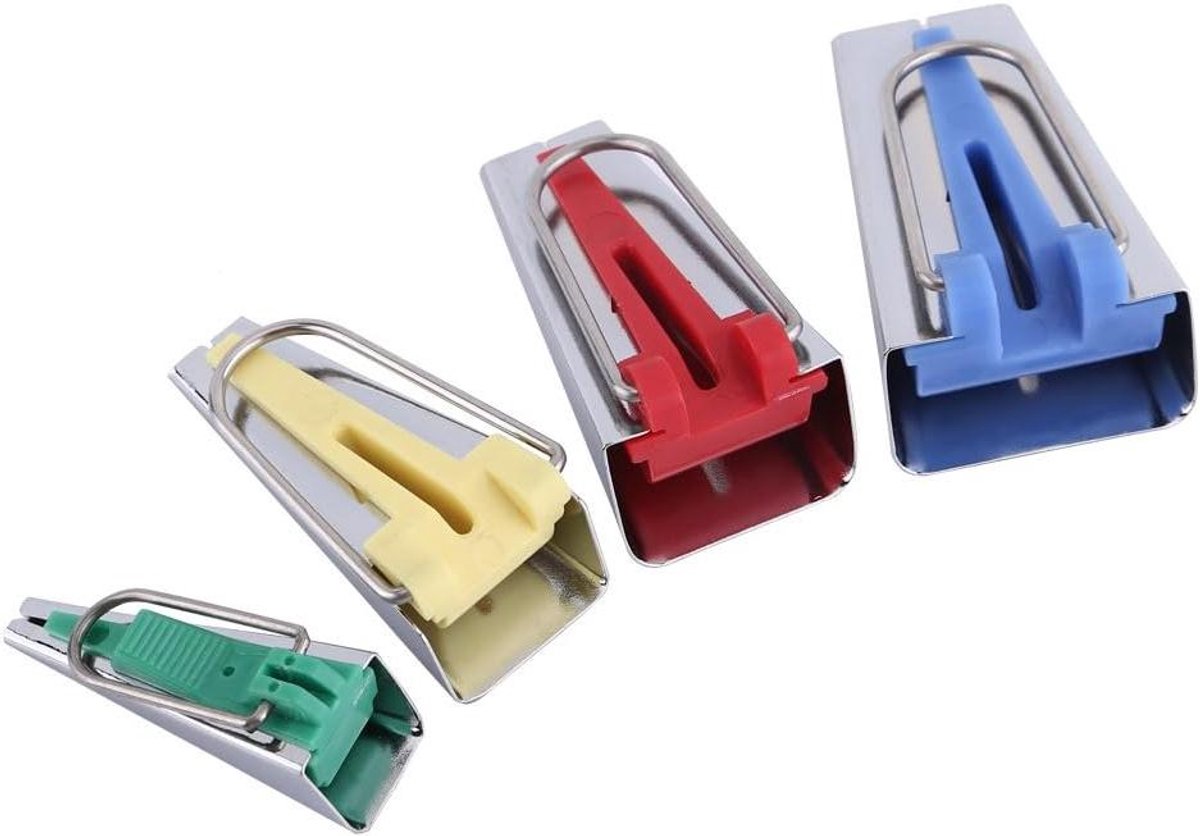 Biaisband Makers - Naaigereedschap Set - Handwerk Maken - Vier Maten - 6mm tot 25mm - Multicolor