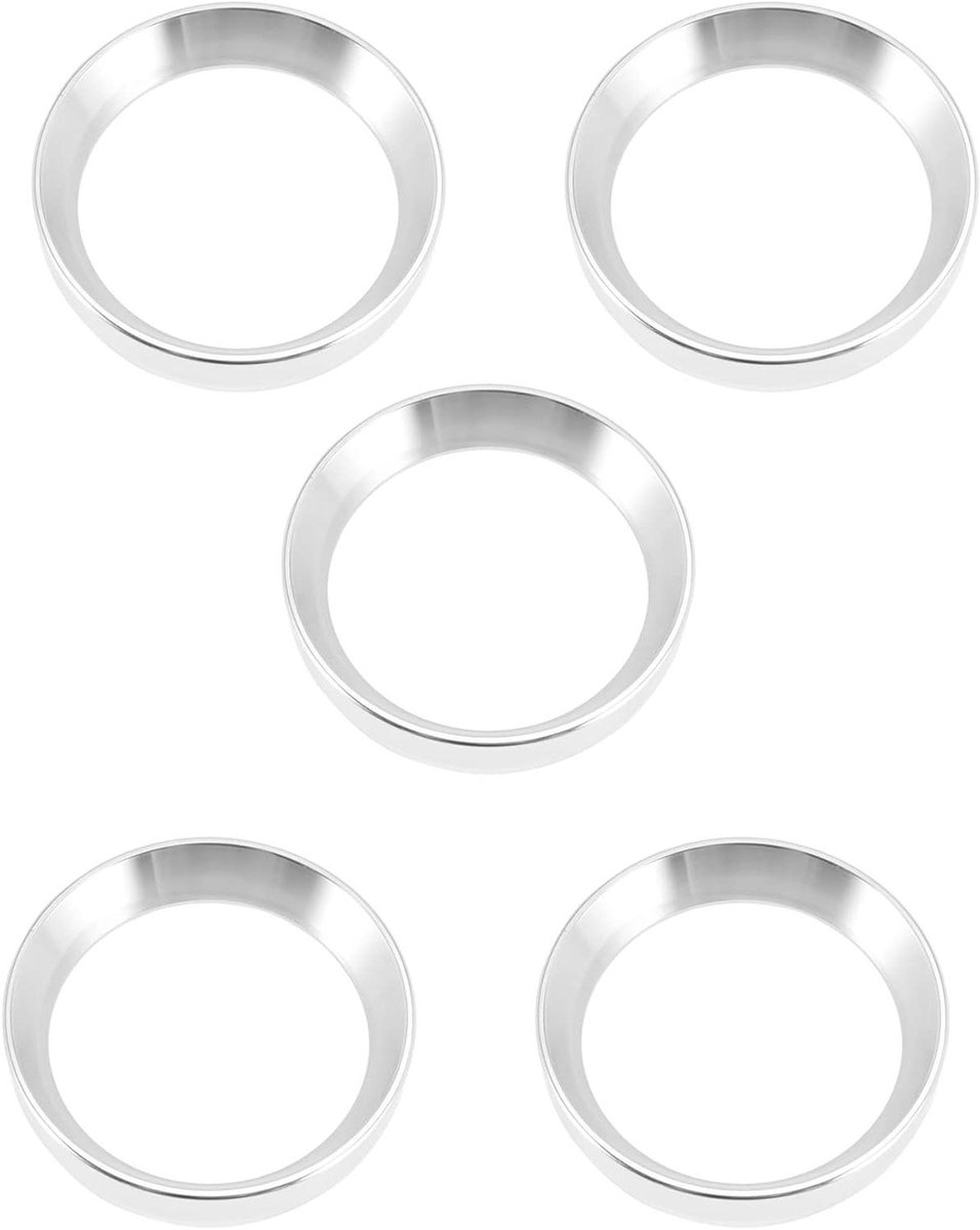 Doseerring Koffie - Espresso Trechter - Perfect Doseren - Roestvrij Staal - 54 mm - Zilver