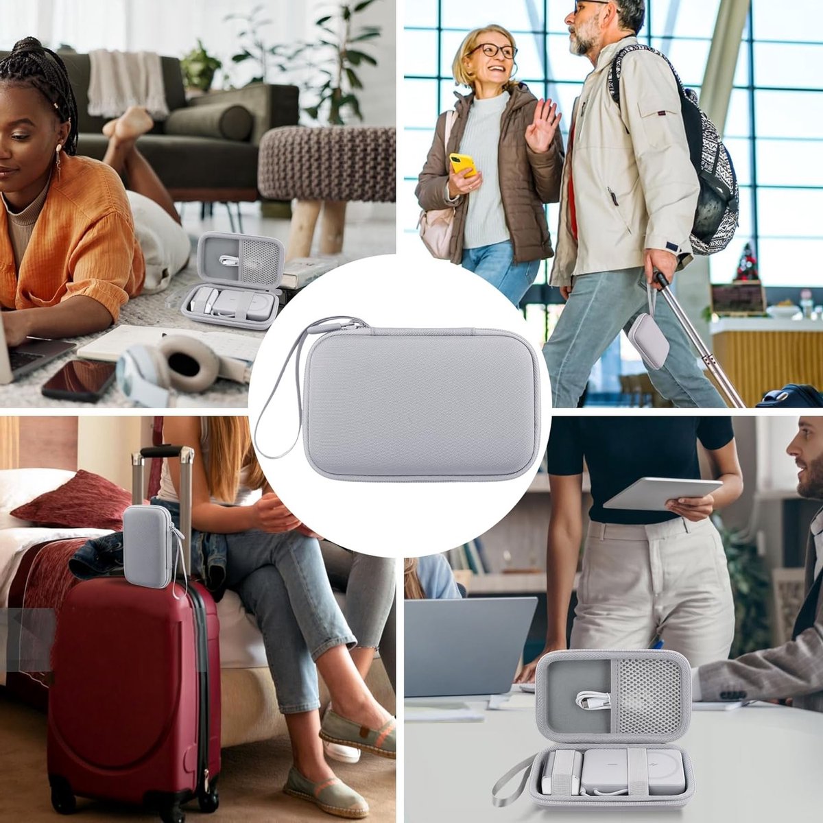 Draagbare Hardcase voor Magnetische Powerbank - Geschikt voor 5000mAh en 10000mAh Magsafe Batterij - Bescherming, Opbergruimte en Reisgemak – foto 7