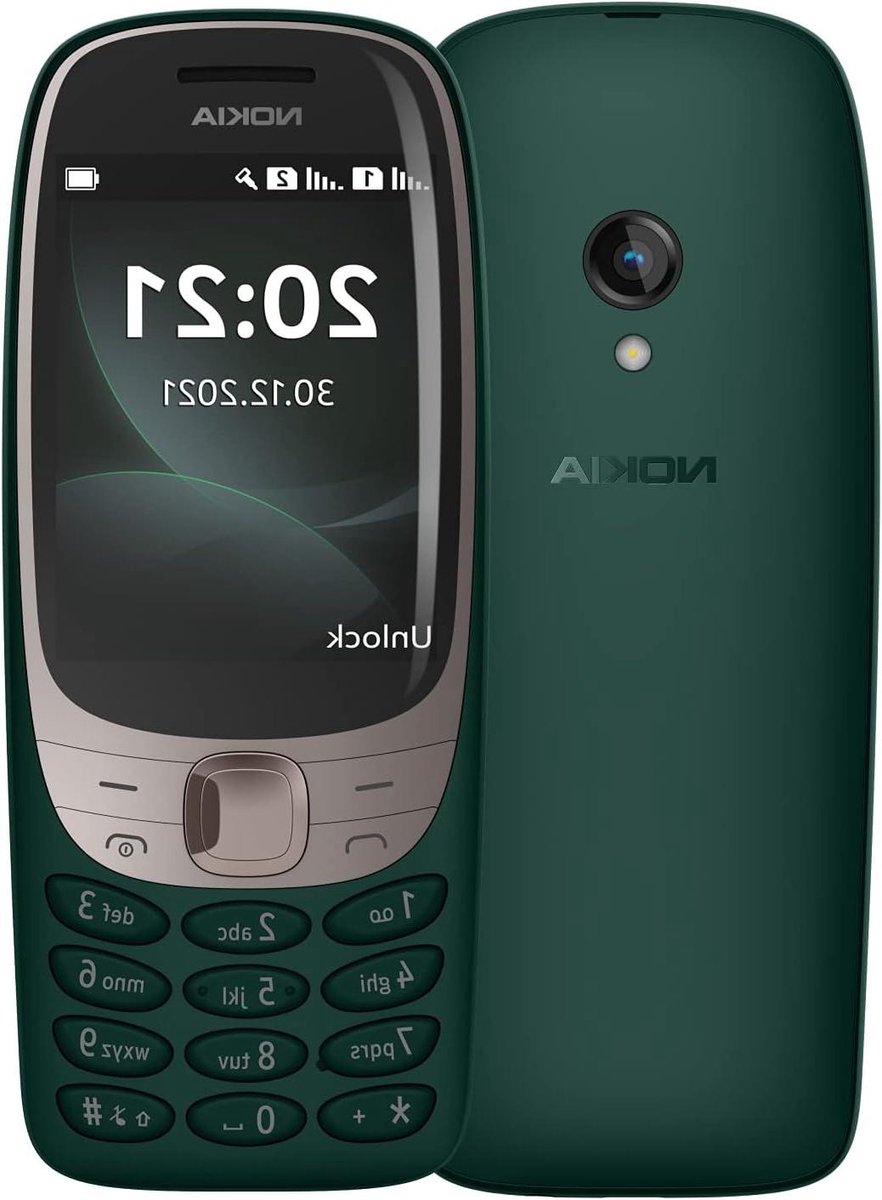 Mobiele Telefoon - Seniorentelefoon Dual Sim - Bellen en Berichten - Groot Kleurenscherm - 2.8 Inch Display - Groen