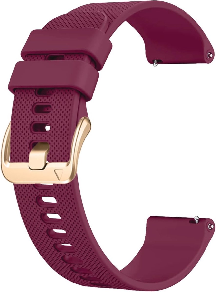 Zachte siliconen horlogeband voor 18mm, 19mm, 20mm en 22mm - Unisex sport vervangband voor Garmin, Galaxy, Amazfit en Huawei.