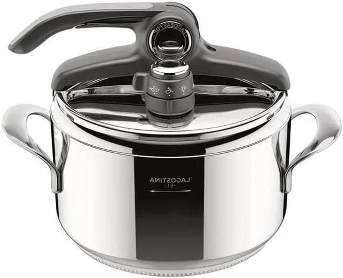 Snelkookpan - Drukpan - Gezond Koken - Twee-drukventiel - 5 Liter - Staal