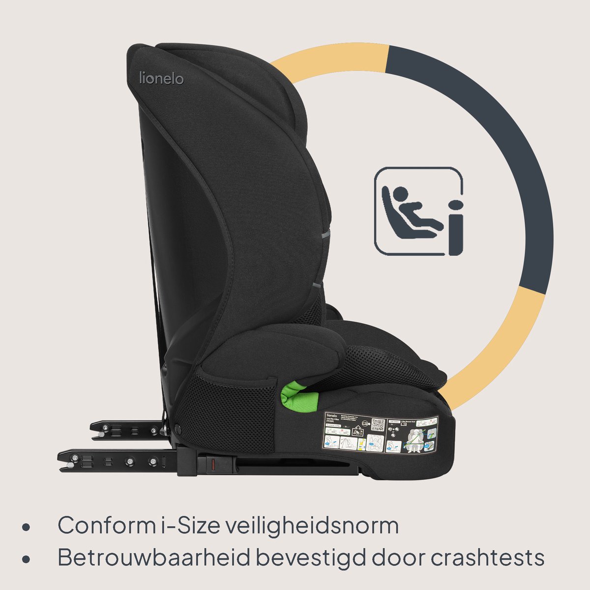 Lionelo Levi Fix i-Size Autostoel 9-36 kg thumbnail 4