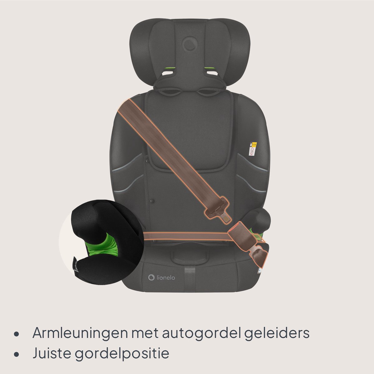 Lionelo Levi Fix i-Size Autostoel 9-36 kg thumbnail 5