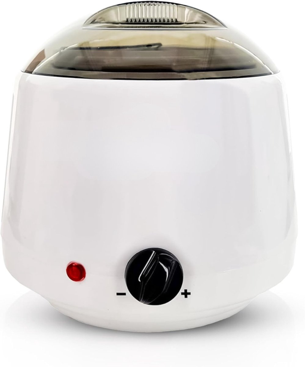 TIM® Wax Apparaat - Ontharingsset - Waxverwarmer- Inclusief Accessoires - Wit - 21cm x 21cm x 20cm