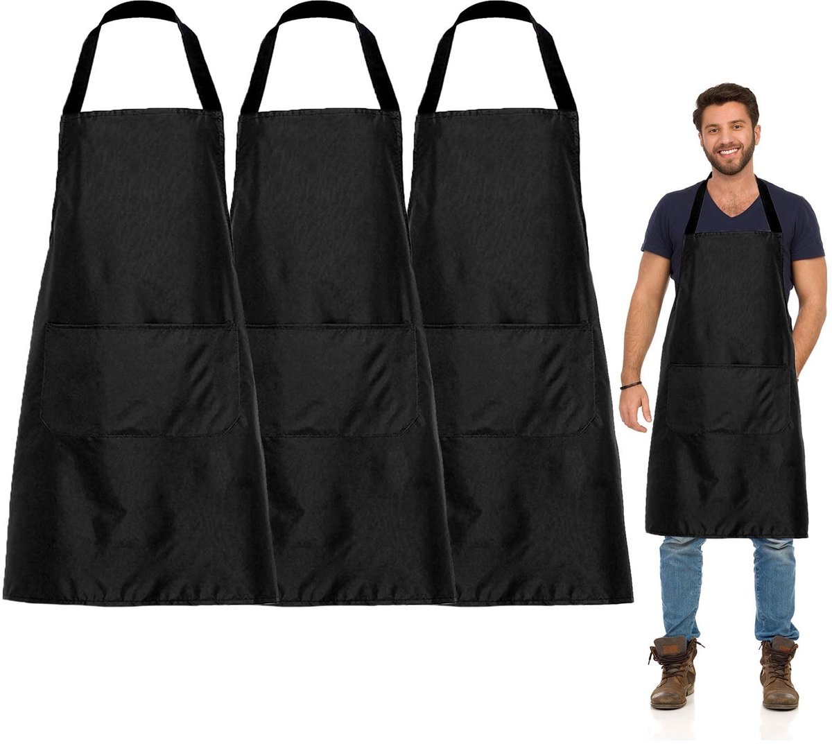 Dailygoods - 3 Stuks Kookschorten voor Keuken met Zakken