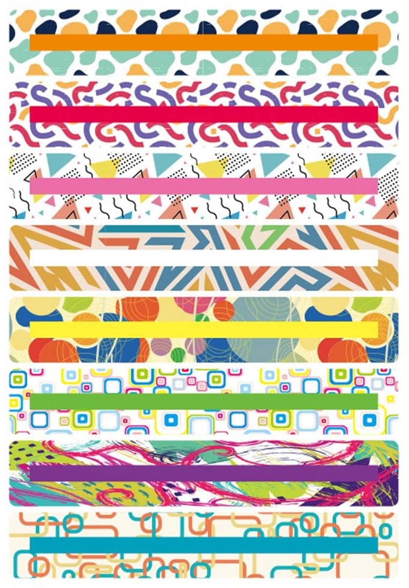 Dailygoods - 8 Stuks Gekleurde Overlay Bladwijzers voor Dyslexie
