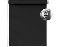 Jaloezieën - Rolgordijnen Raambekleding - Privacy Zonwering - PVC-vrij Polyester - 75 x 130 cm - Zwart