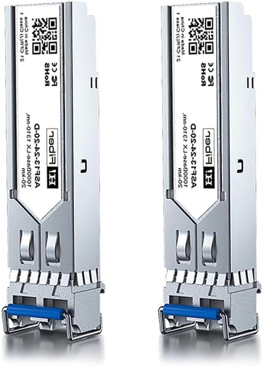 SFP Transceiver Module - GBIC Module Netwerk - Netwerk Verbinding Maken - Single Mode Glasvezel - 20 km - voor Ubiquiti