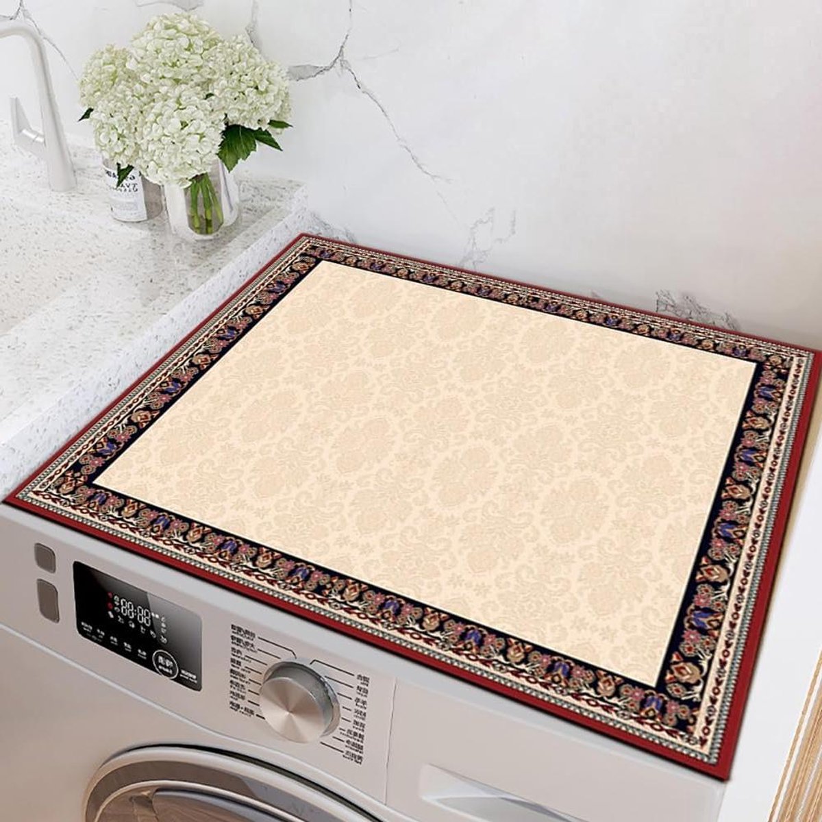 Wasmachine Mat - Drogerhoes Beschermhoes - Apparaten Beschermen - Super Absorberend Antislip - 40 x 50 cm - Meerkleurig C