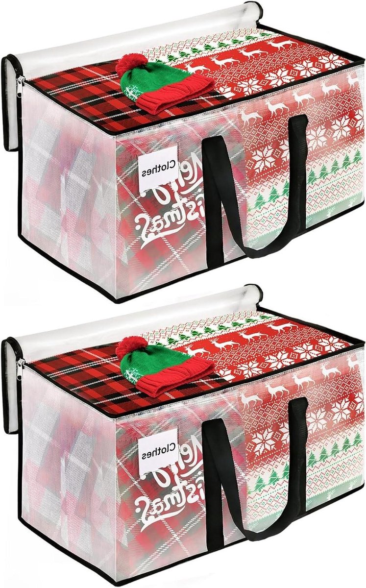 Verhuistassen Opbergzakken - Verhuiszakken Opbergtas - Spullen Verhuizen Opbergen - Versterkte Handgrepen Labelvak - 93 Liter - Transparant
