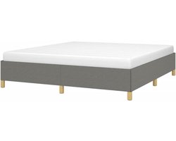 Boxspring Bed - Tweepersoonsbed Ledikant - Goede Nachtrust - Multiplex Lattenbodem - 180x200 cm - Donkergrijs
