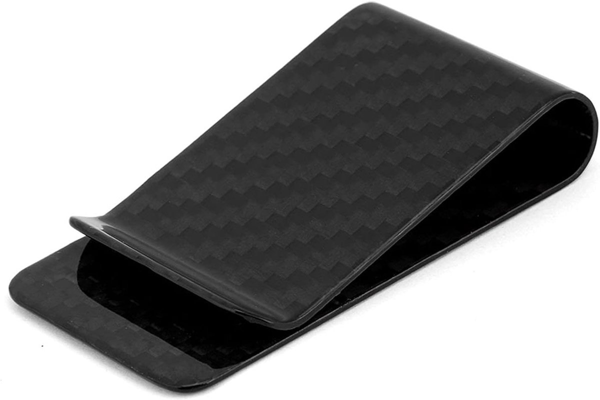 Ultralichte Carbon Fiber Geldclip voor Business en Creditcards - Ideaal voor Cash en Kaarten