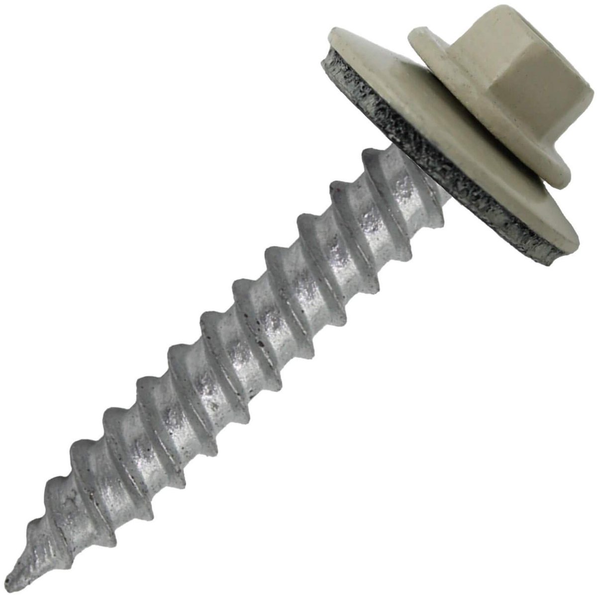 Plaatschroeven Metaal - Dakschroeven Golfplaat - Dakbedekking Bevestigen - Met EPDM Afdichting - 1 1/2 inch - Light Stone