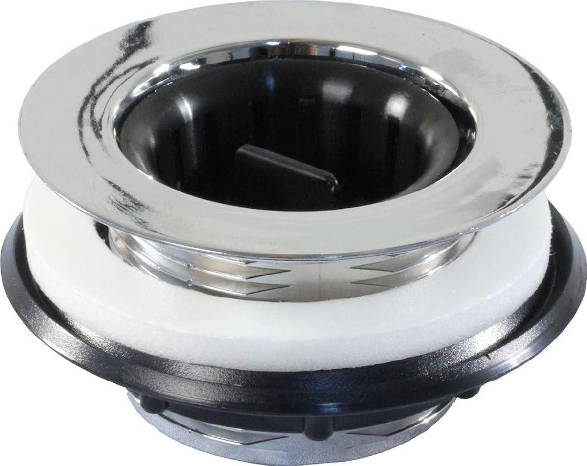 Zeef met Schroefdraad - Afvoerzeef Mand - Afvoer Dicht Maken - Inclusief Borgmoer - 2 Inch - Chroom