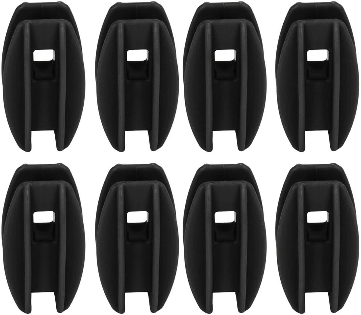 100 Stuks Weerbestendige Hoekisolatoren voor Elektrische Hekken - ABS Vierkante Buizen voor Staaldraden en Draadhekken
