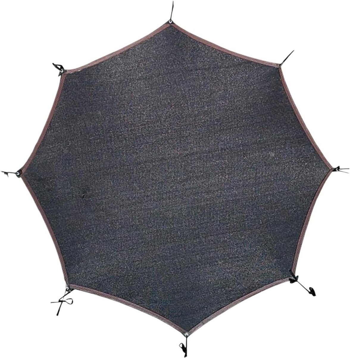 Trampoline Zonneklep - Trampoline Afdekking - Bescherming Buitenspelen - UV-Beschermende Coating - 12 voet - Zwart