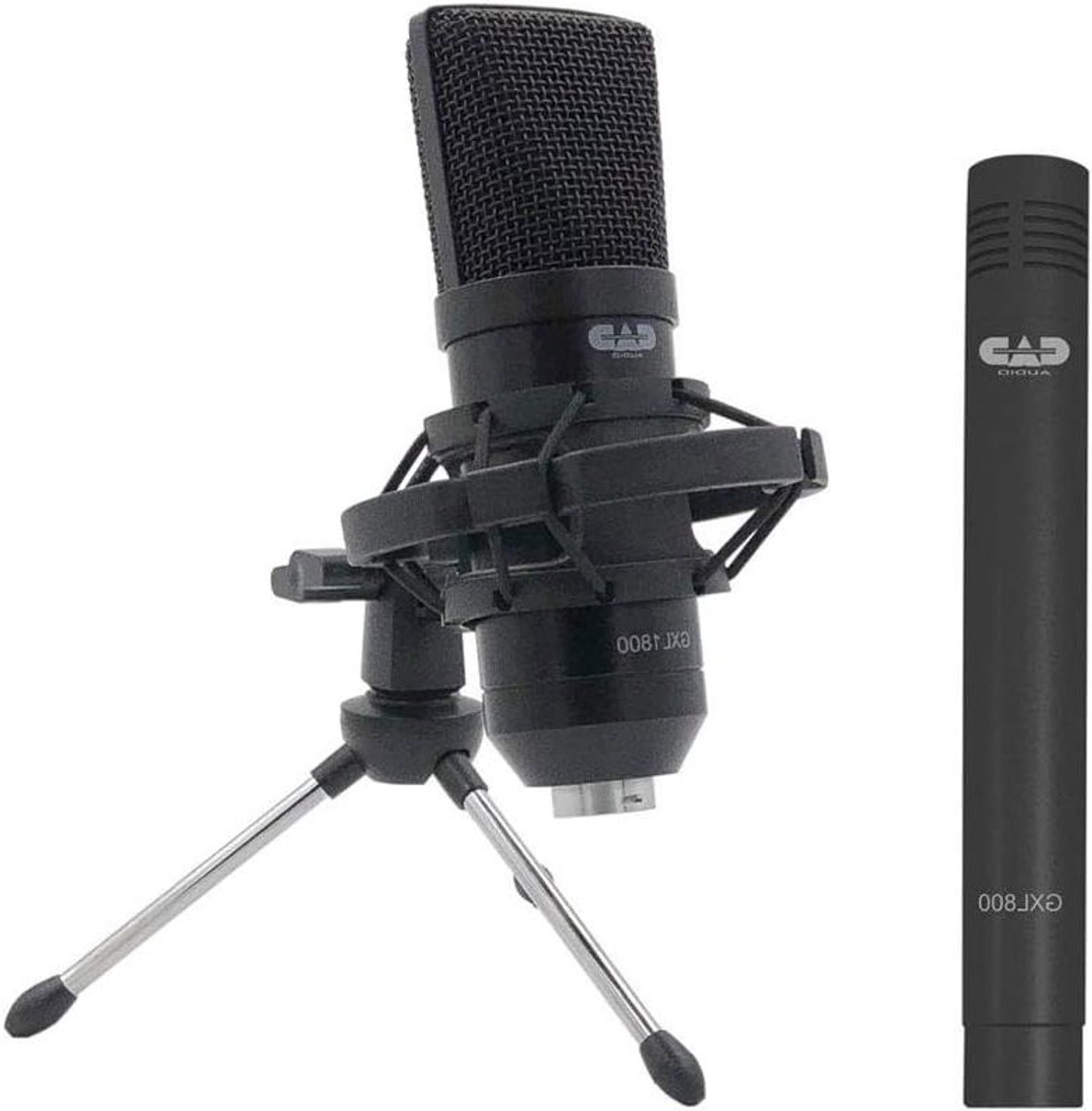 Microfoon Studio Pack - Condensator Microfoons - Studio Opnames - Hoge Gevoeligheid Capsule - 20 Decibels - Zwart