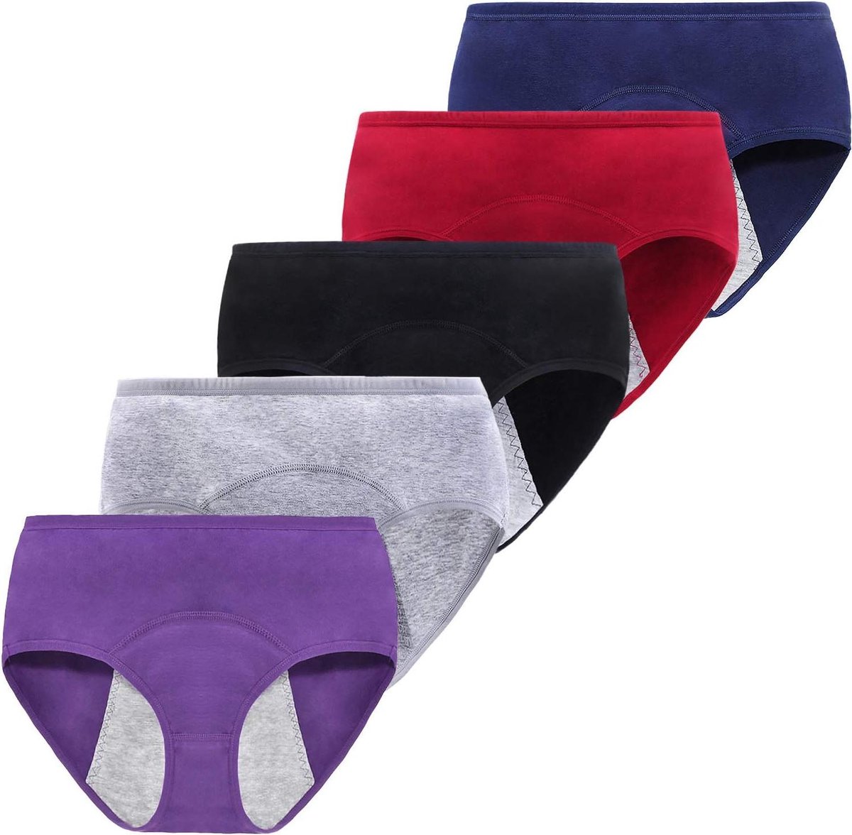 Beschermend Menstruatieslipje - Lekvrije Onderbroek - Comfortabele Periode - Drievoudige Beschermlaag - Maat S - Zwart