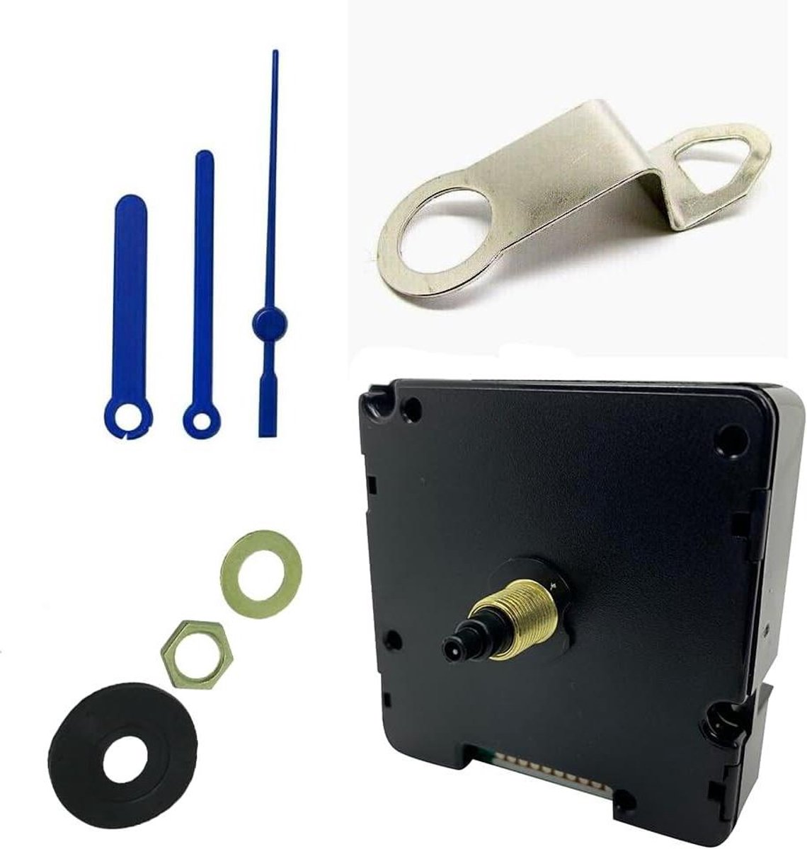 Klok Bewegingsmechanisme - Kwartsuurwerk Wandklok - Klok Maken - Automatische Tijdinstelling - 55mm - Blauw