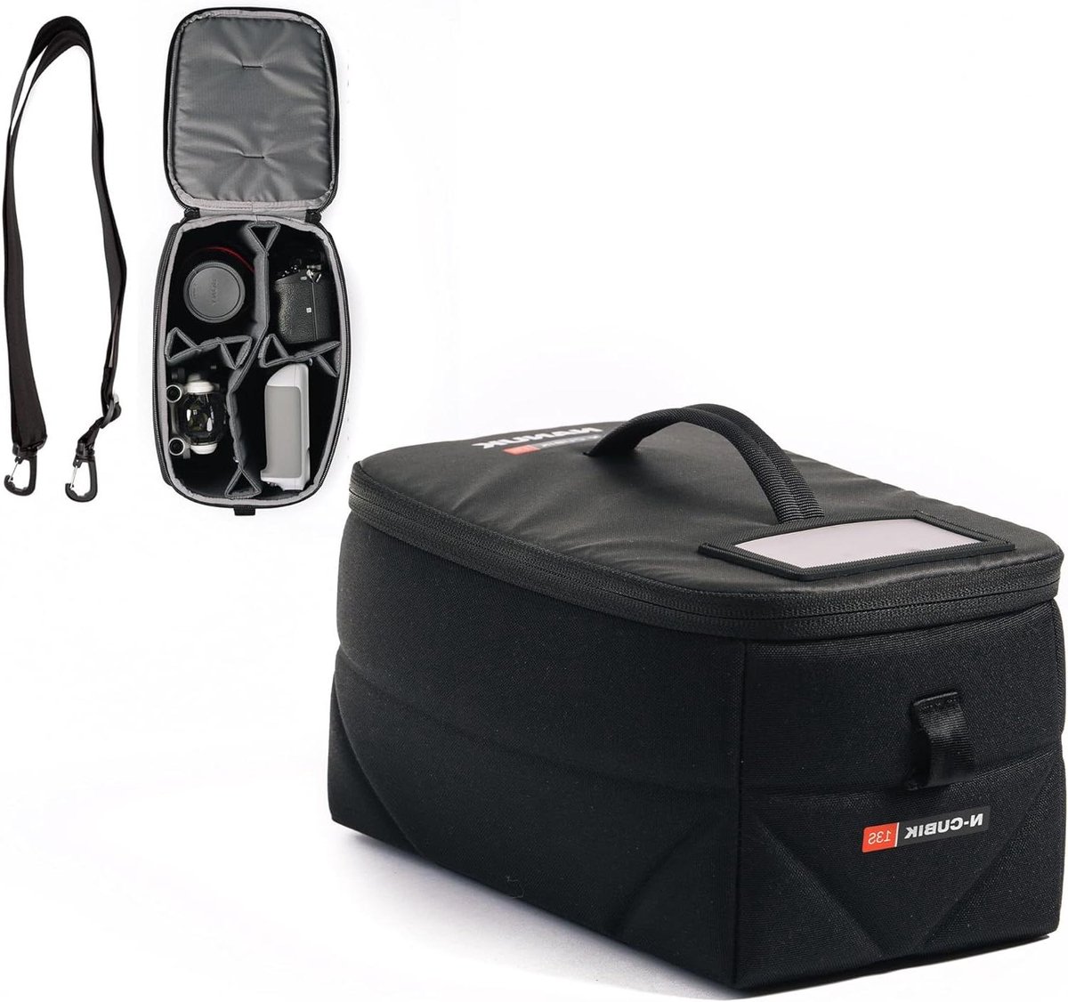 N-Cubik 13S Organisatiesysteem - Interne Organizer Tas - Apparatuur Beschermen - Compatibel met Nanuk Ecosystem - 15 Liter - Zwart