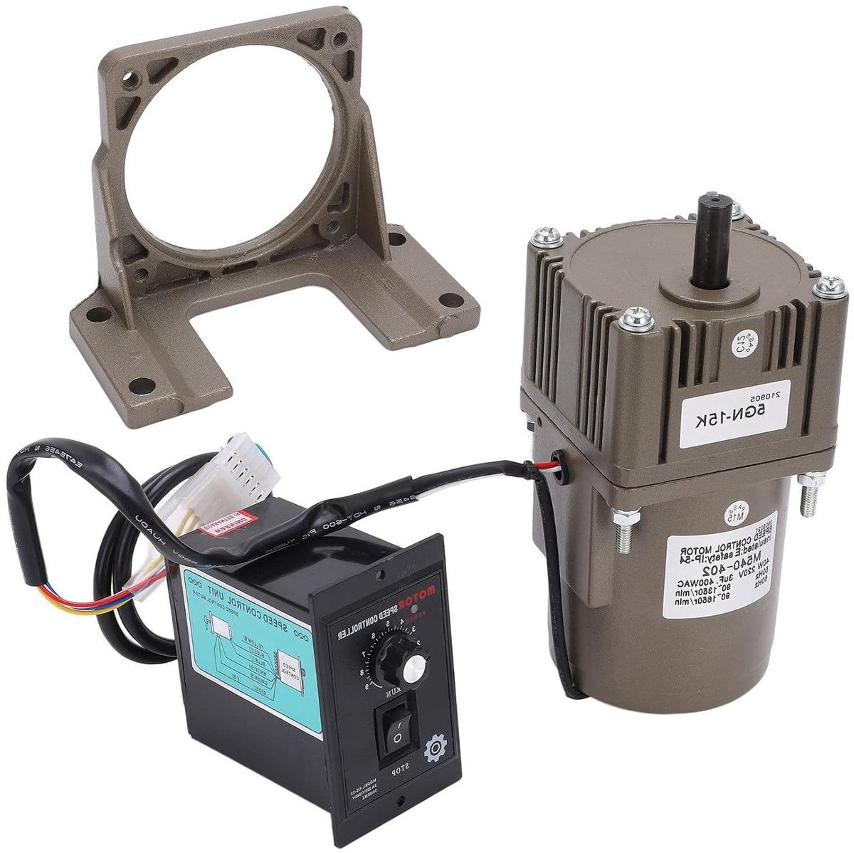 Asynchrone Motor - Elektrische Motor - Snelheid Regelen - Hoge Temperatuur Bestendig - 40 W - Zilver
