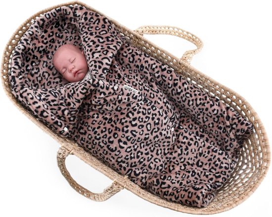 Voetzak Reiswieg - Wiegdeken Baby - Baby Warm Houden - Oeko-Tex Gecertificeerd - 350 Gram - Dierenprint — afbeelding 3