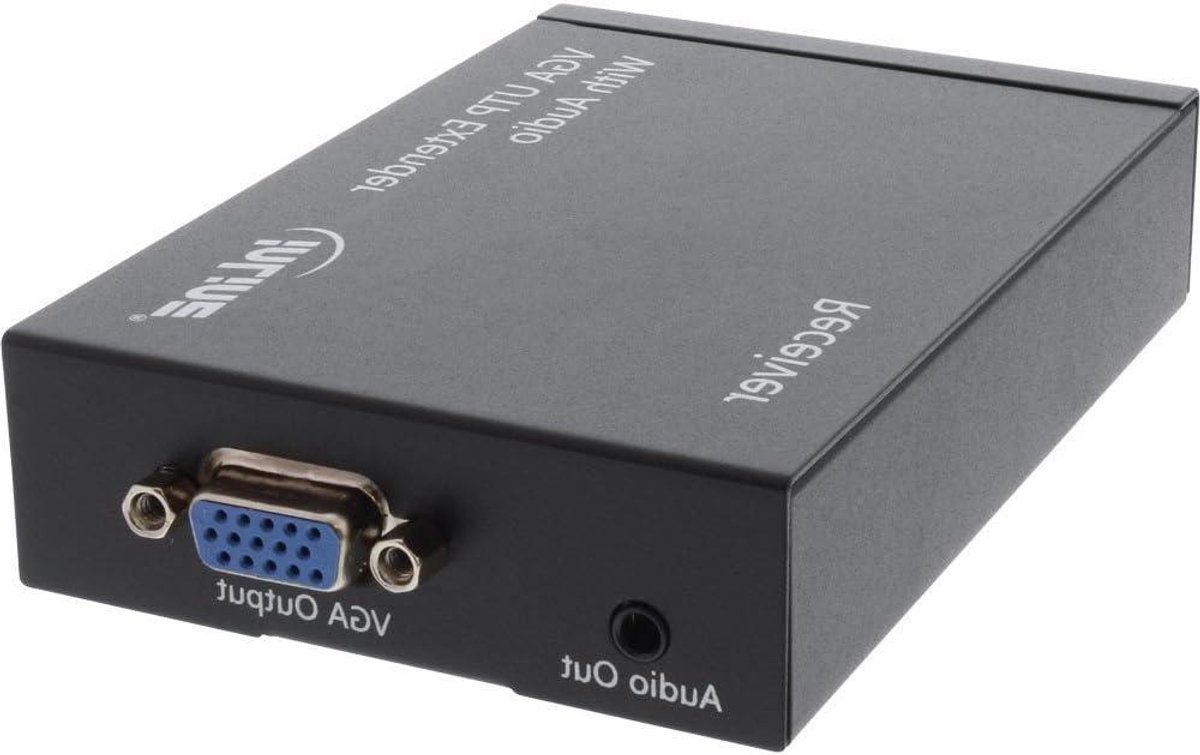 VGA Extender - Signaal Versterker - Beeld Verlengen - Audio Ondersteuning - 300 Meter - Zwart