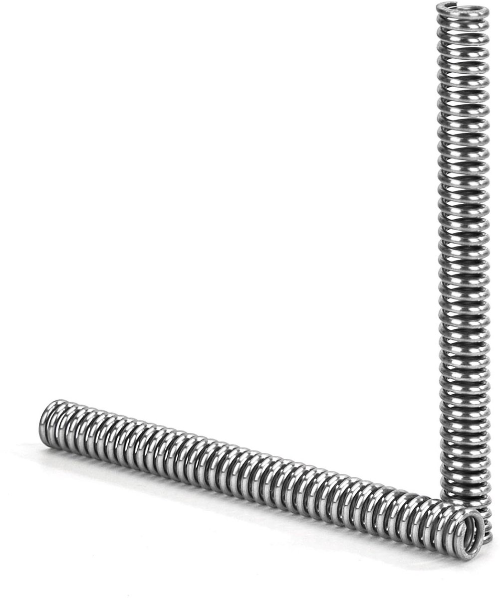 Compressieveren Roestvrij Staal - Drukveren Set - Mechanische Toepassingen - Hoge Elasticiteit - 20 Stuks 60 mm - Zilverkleurig