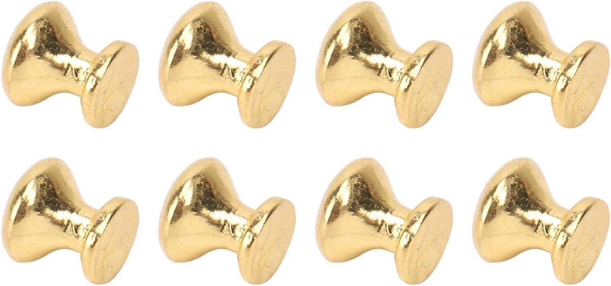 Miniatuur Knoppen voor Sieradenkist, Kleine Ladeknoppen, Ronde Handgrepen 8 Stuks 1:12 Schaal voor Poppenhuis Decoratie en Meubelaccessoires