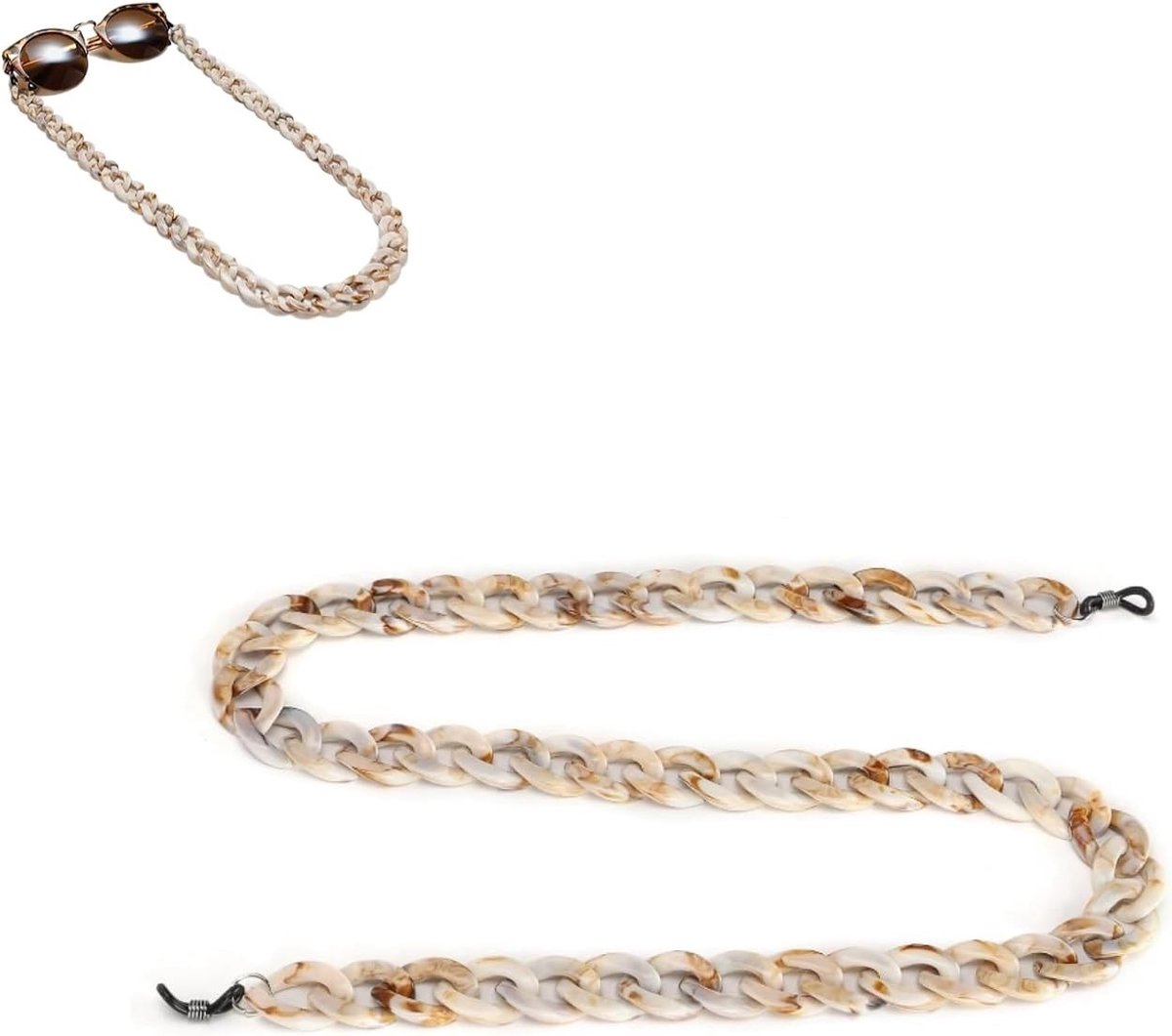 Stijlvolle en Eenvoudige Acryl Oogglazen Kettingen, Kleurige Zonnebril Lanyard en Accessoires voor Brillen en Sieraden