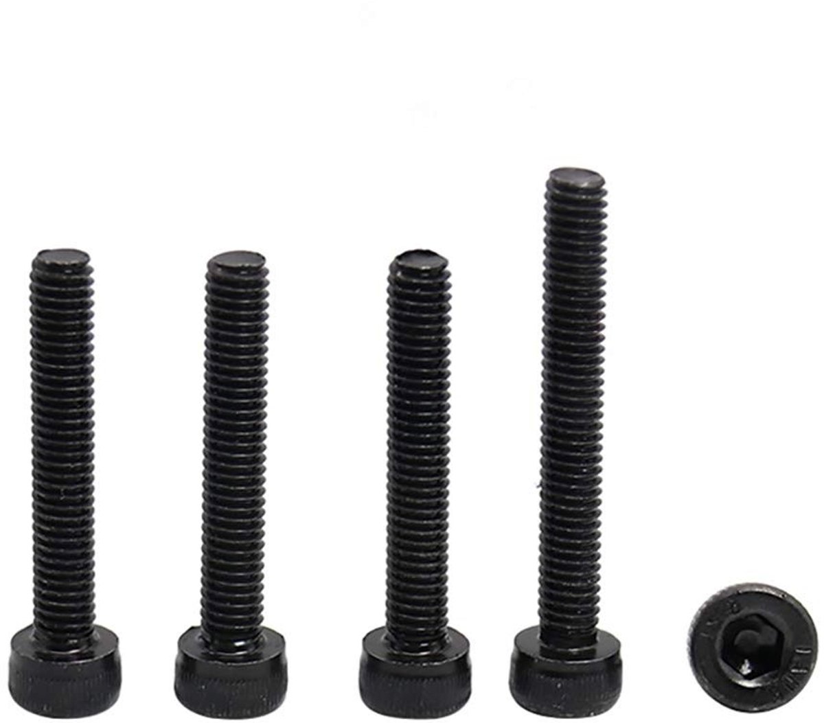 Hoogwaardige M4*45 zwarte 12.9 hoge treksterkte socket schroeven voor diverse toepassingen en projecten