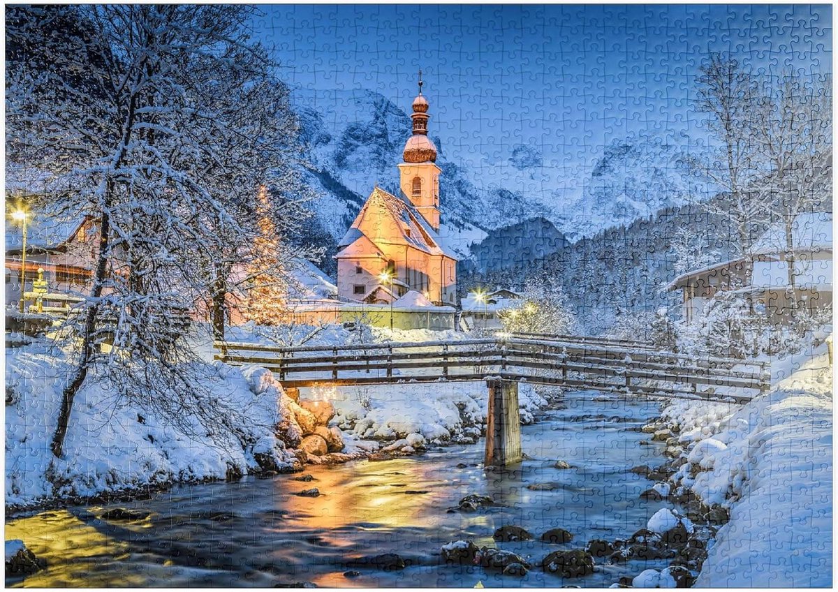 Legpuzzel Winterlandschap - Puzzel 1000 Stukjes - Ontspanning Thuis - Hoge Resolutie Print - 1000 Stukjes - Niet gespecificeerd