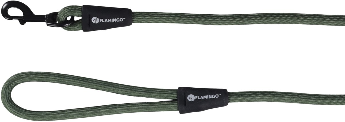 Flamingo - Hond Looplijn Cami Groen 1,3m 12mm