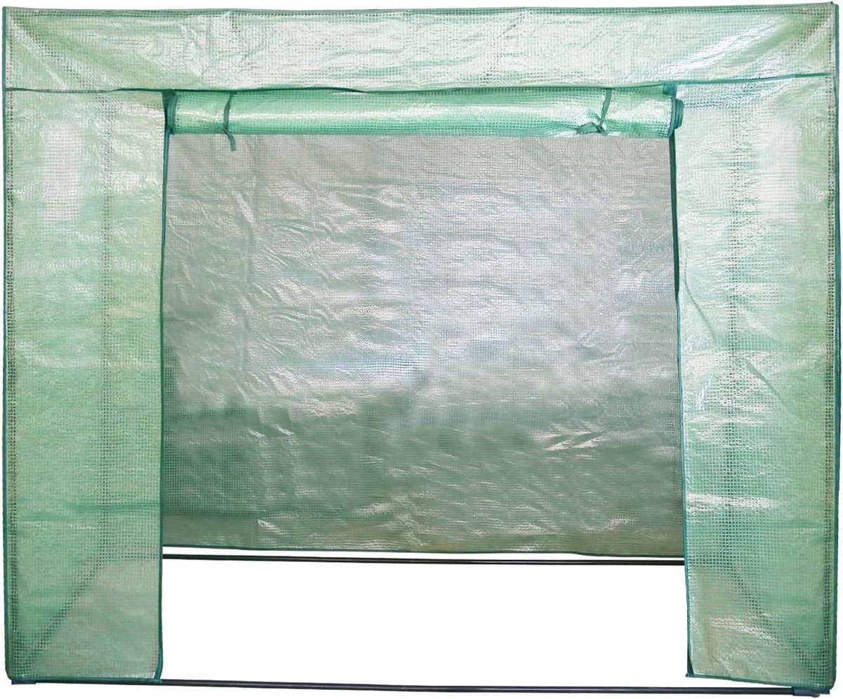 Opvouwbare Foliekas - Plantenhuis Kweekkas - Planten Beschermen - Waterdicht UV-bestendig - 200 x 80 x 170 cm - Groen