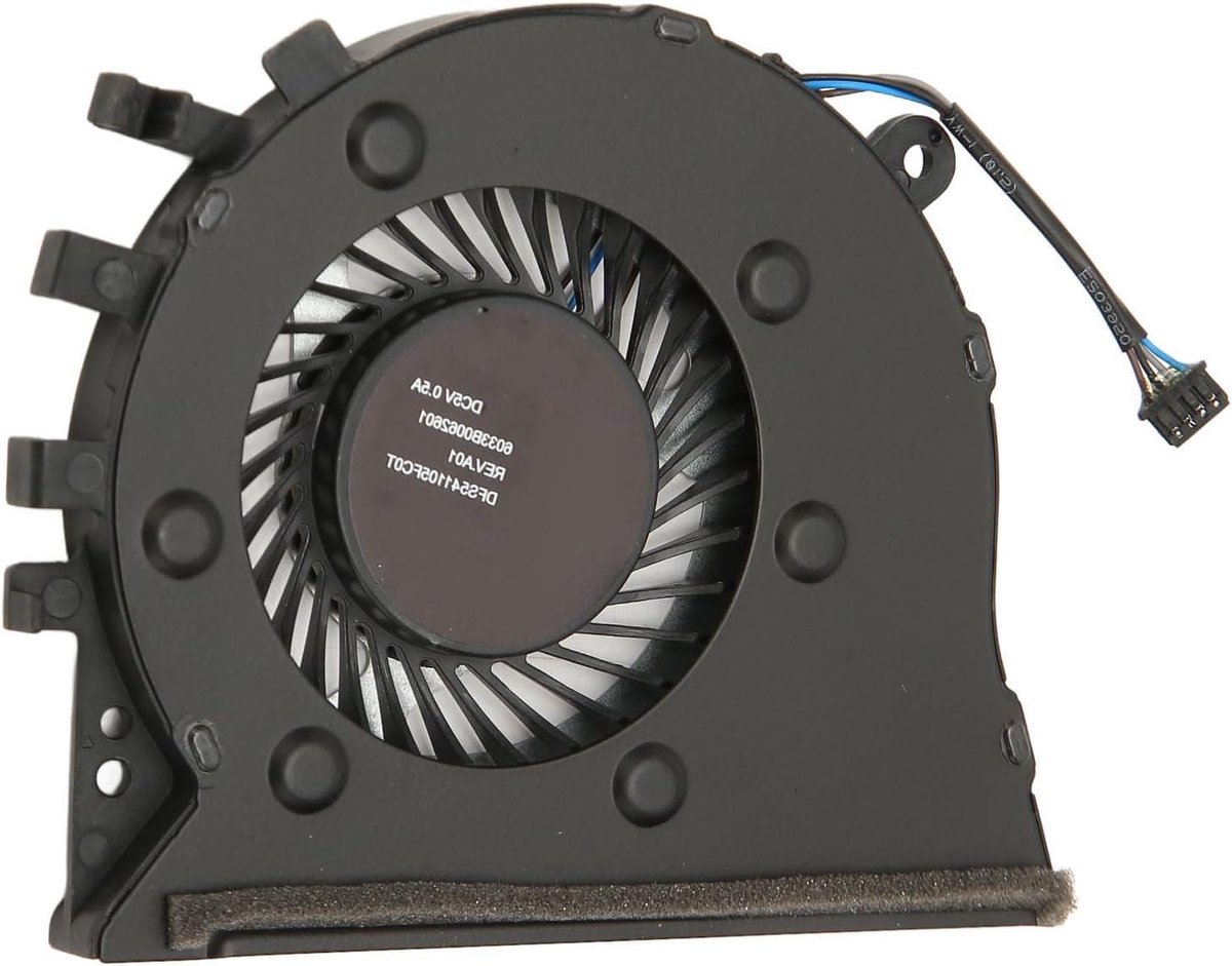 CPU Koelventilator Laptop - Ventilator Processor - Laptop Koelen - 4-Pins Connector - 60 g - Zwart