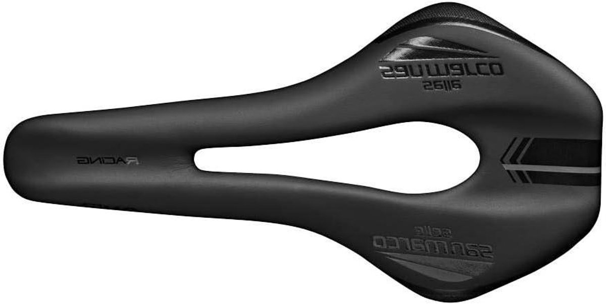 Fiets Zadel - Racefiets Zadel MTB - Comfortabel Fietsen - Geopend Middenstuk - 262 x 145mm - Zwart