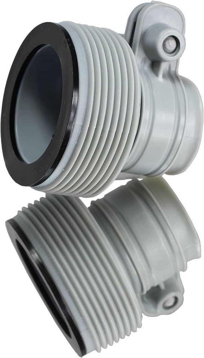 Zwembad Adapters - Slang Koppelingen - Pomp Aansluiten - Type B Koppeling - 2 Stuks - Wit