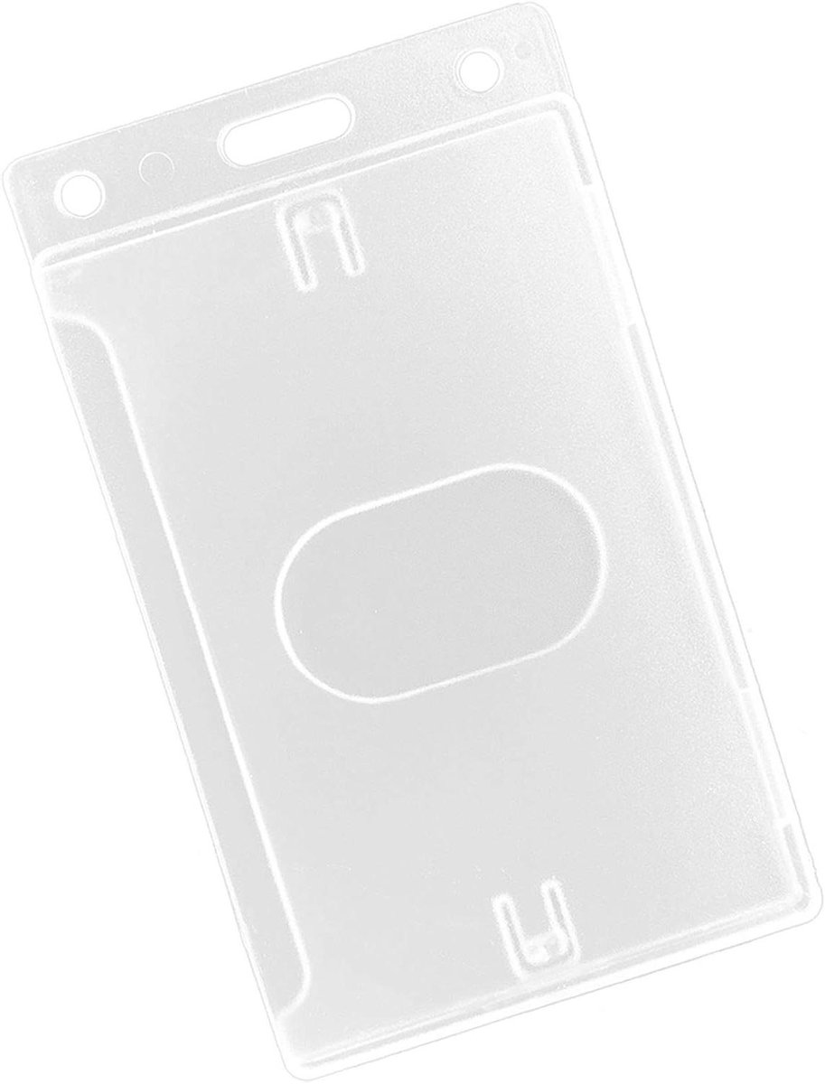Badgehouders ID-kaarten - Kaarthoesjes Beschermers - Identificatie Tonen - Duurzaam Hard Plastic - 50 Stuks - Transparant