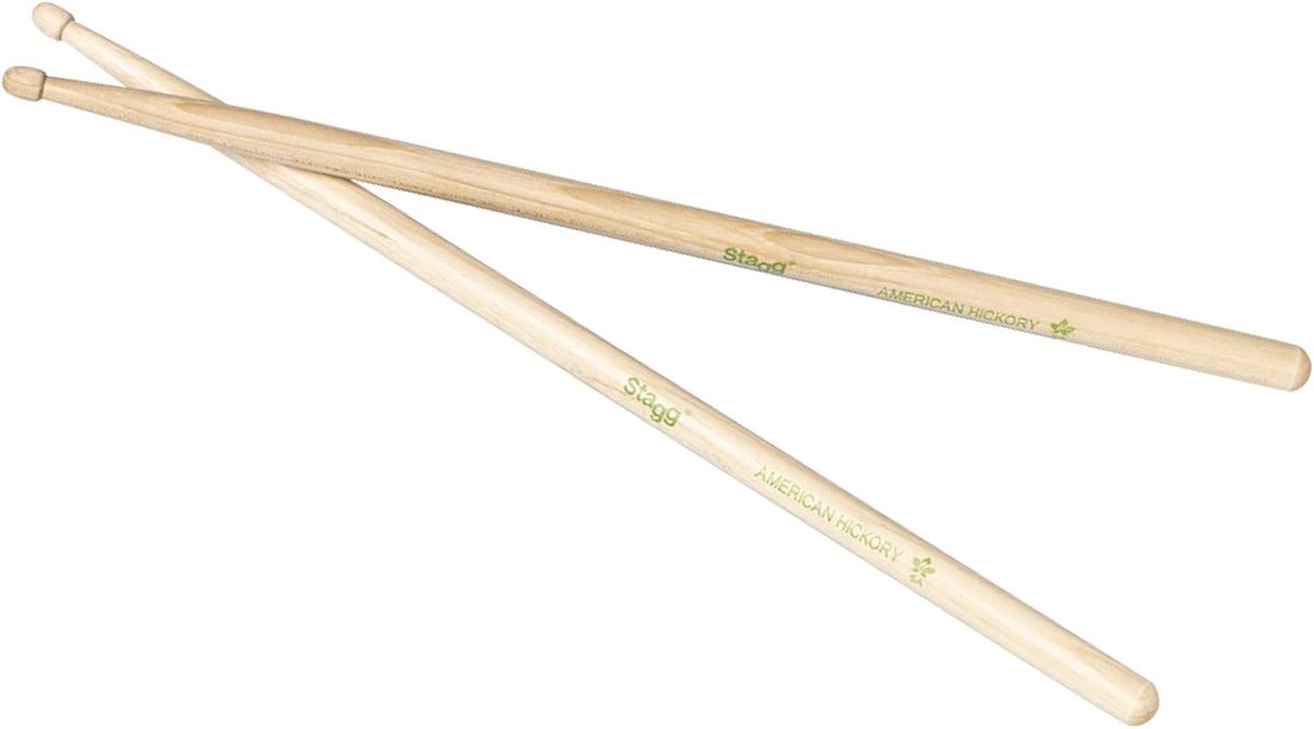 Drumstokken - Trommelstokken Paar - Lichte Muziek Spelen - Gemaakt van Hickory - 7A - Natuurlijk