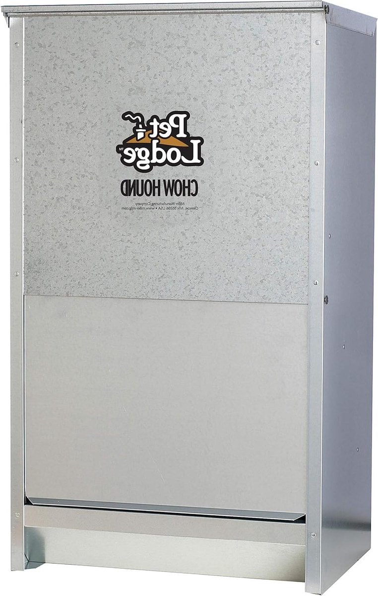 Hondenvoerbak - Voerdispenser Hond - Automatisch Voeren - Duurzaam Stalen Lichaam - 50 Pounds - Grijs