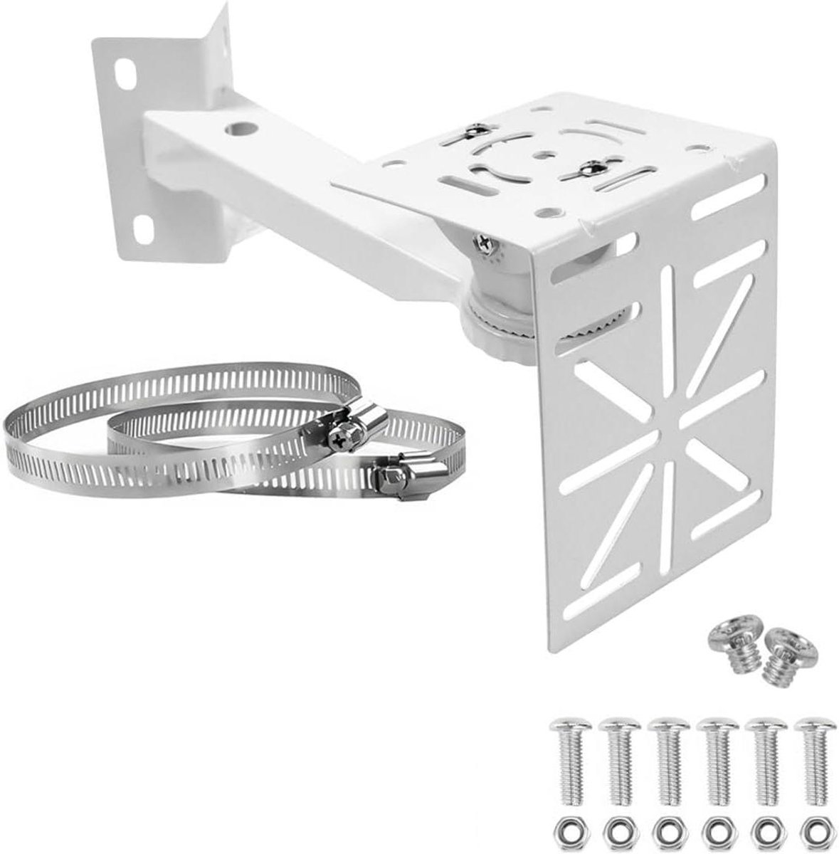 Camera houder - Bevestiging buiten - Buitenbeveiliging - Universele montage - 20x20x20 mm - Wit