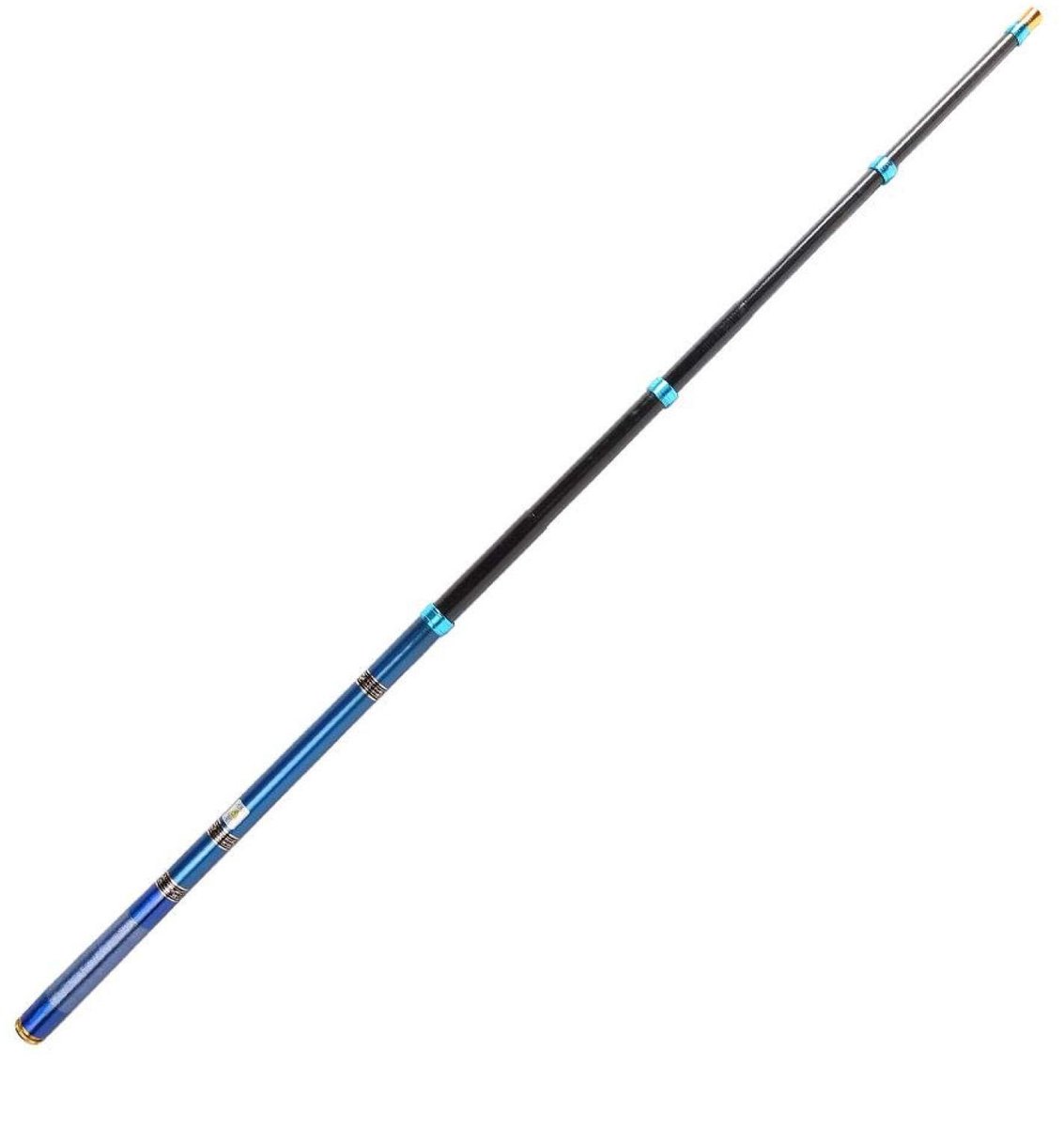 aladdien - Vishengel - Telescopische vishengel - Ultralicht en compact - 4,5 m - Voor zoet- en zoutwatervissen - Ideaal voor reizen
