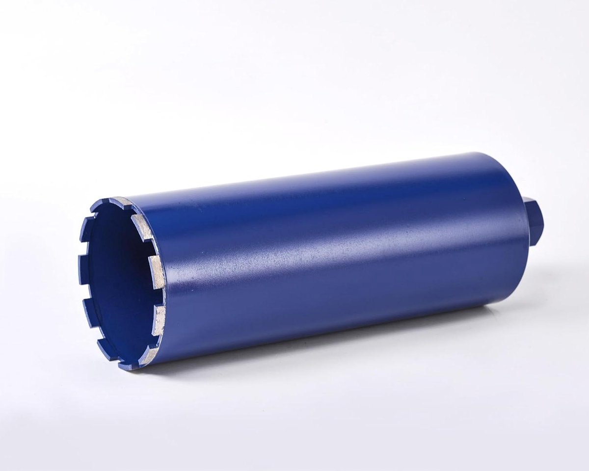 Diamantboorkroon - Kernboor Betonboor - Nauwkeurig Boren - Turbo Diamantsegmenten - 102 mm x 400 mm - Zilver