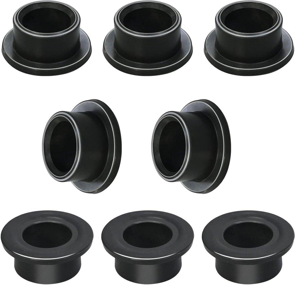 Vaatwasser Rolletjes - Onderste Rek Wieltjes - Vaatwasser Reparatie - 8 Stuks Set - 5.08 cm - Zwart