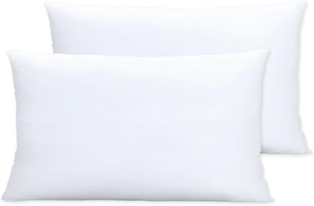 Kussenvulling Set - Sierkussen Inzetstukken - Bank en Bed Decoratie - 100% Katoen Hoes - 305 x 508 cm - Wit