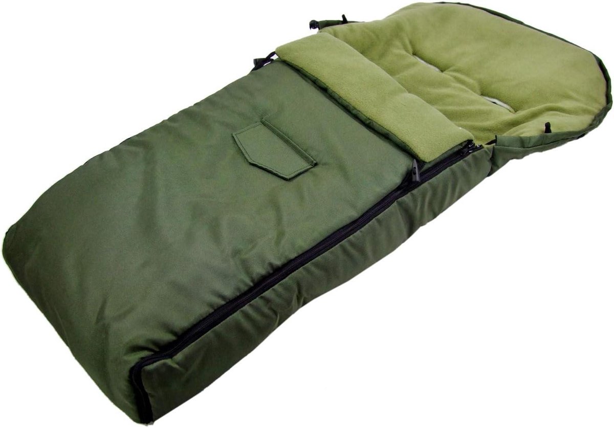 Wintervoetenzak - Kinderwagen zak - Baby warm houden - Water- en vuilafstotend - 108 cm - Olijfgroen