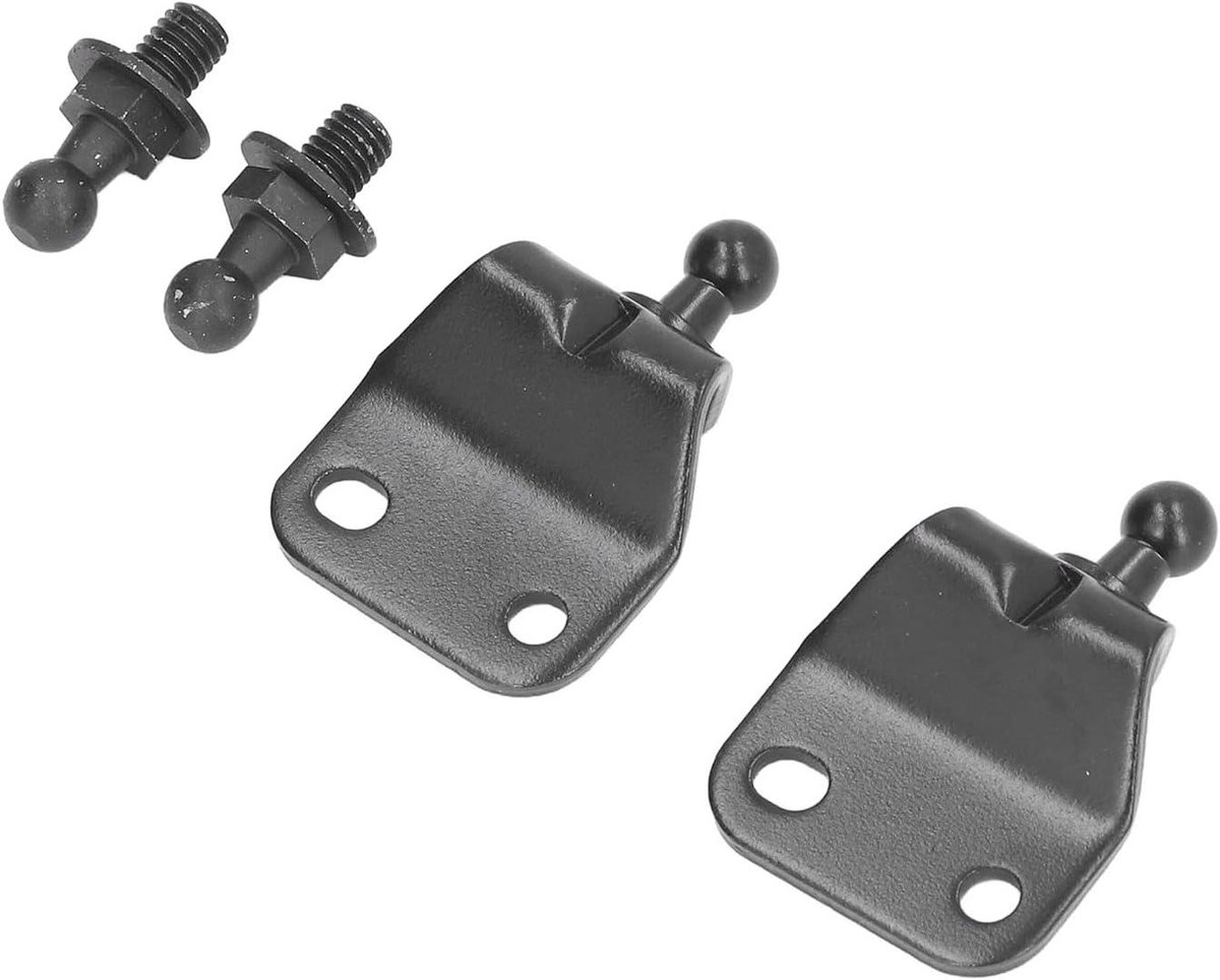 Montagebeugels - Kogelbout Beugel - Auto Ondersteuning - Slijtvast Metaal - 10x8x2 cm - Zwart