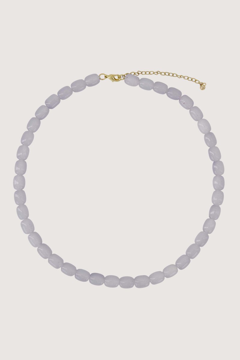 Zusss Smalle Kralen Ketting Sky Blue
